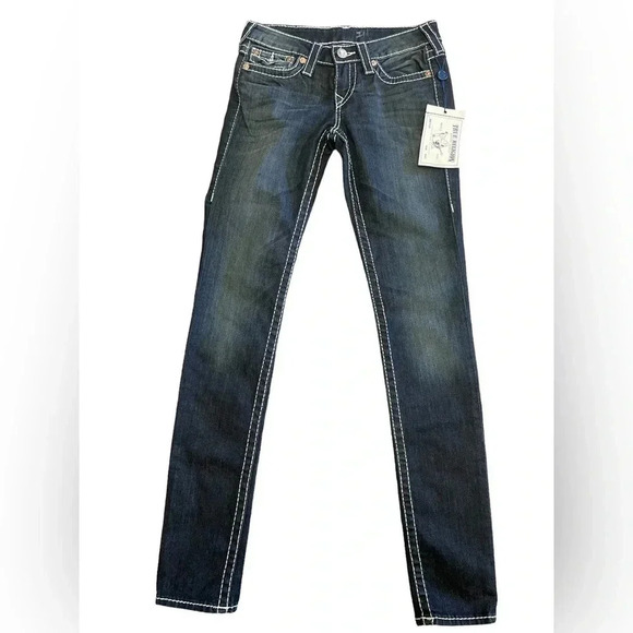 True Religion Skinny Natural Big T Jeans  Size 27 - Picture 1 of 11